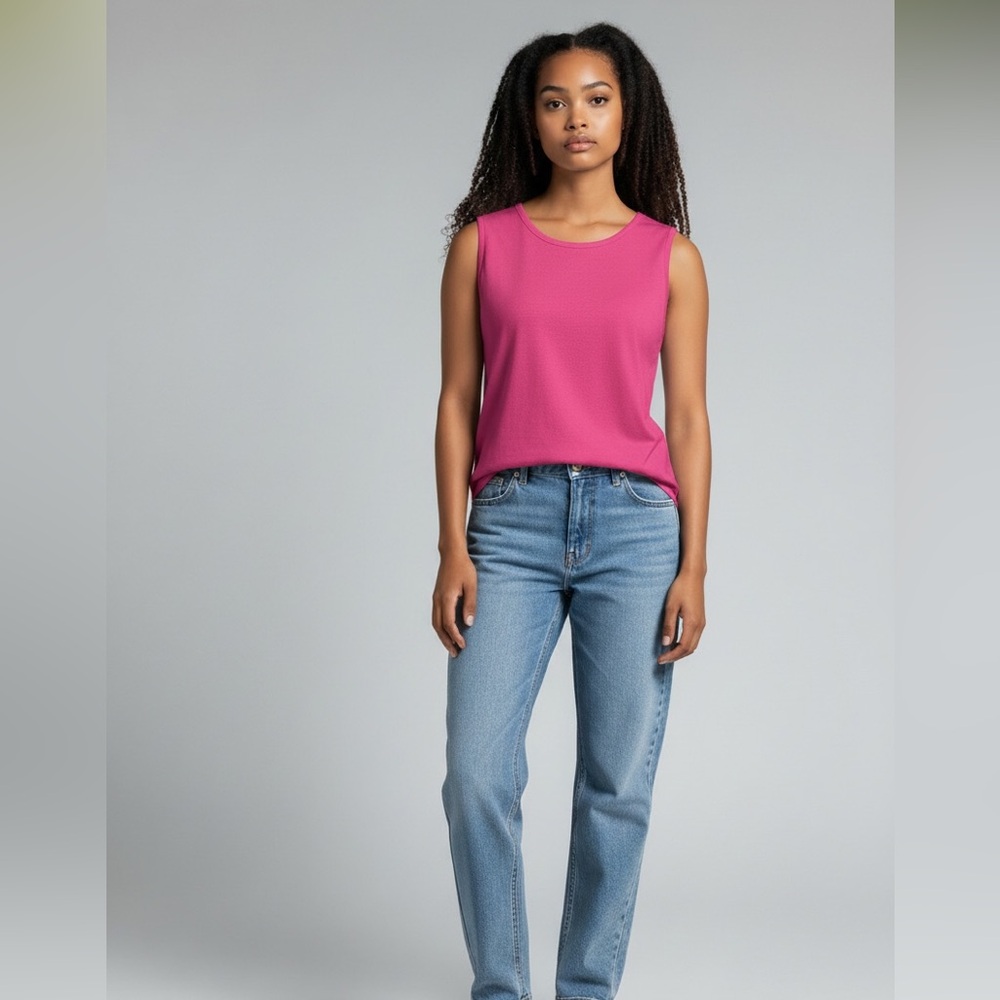 Karen Scott - EC - Pink Sleeveless Flowy Tank